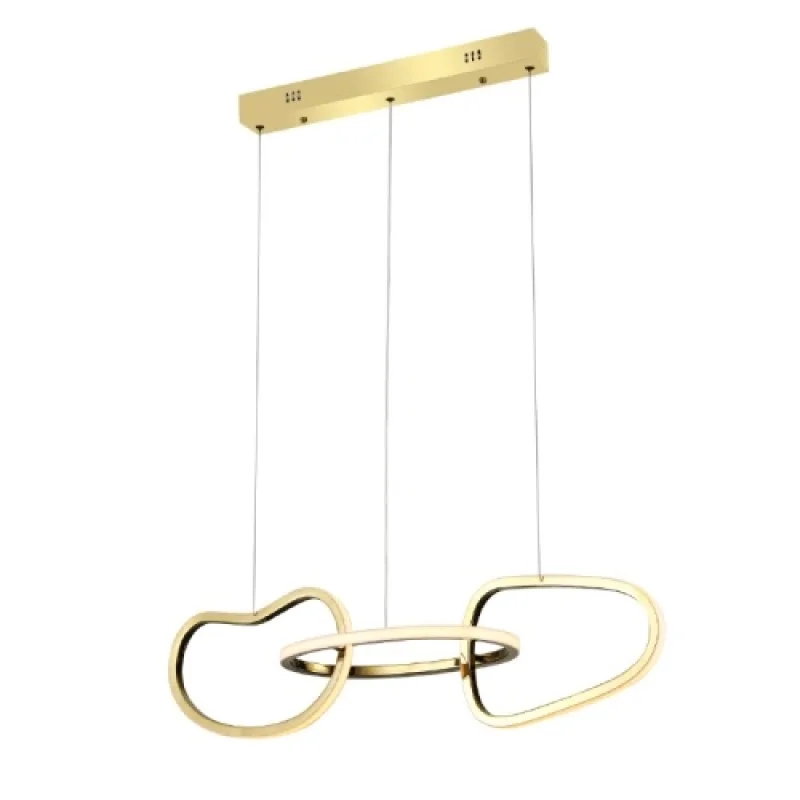 LED Pendants & Chandeliers Ring BRASS 42W 3 HM88LEDP3GDCCT – ACA Lighting LED pendant in brass, 42W, 3000K
