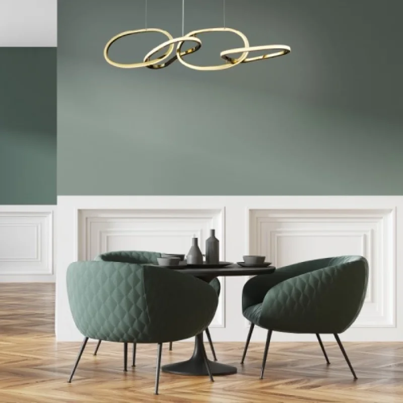 Ring BRASS 42W 3 HM88LEDP3GDCCT – ACA Lighting LED pendant in brass, 42W, 3000K