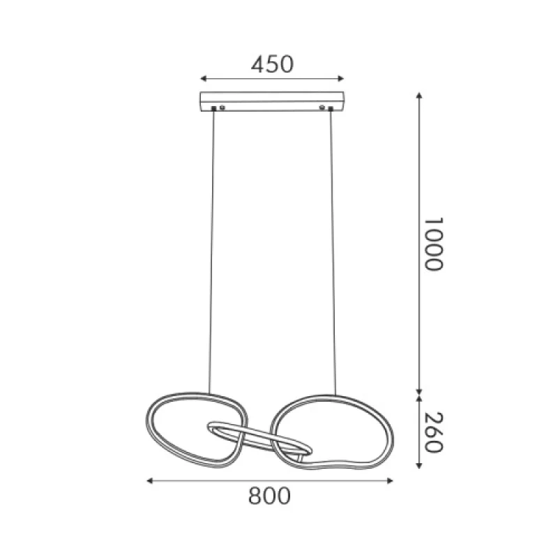 Ring BRASS 42W 3 HM88LEDP3GDCCT – ACA Lighting LED pendant in brass, 42W, 3000K