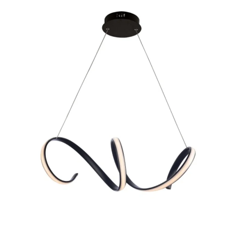 LED пендели и полилеи Cleo HM91LEDP64BK – ACA Lighting LED пендел в черен, 40W, 3000K