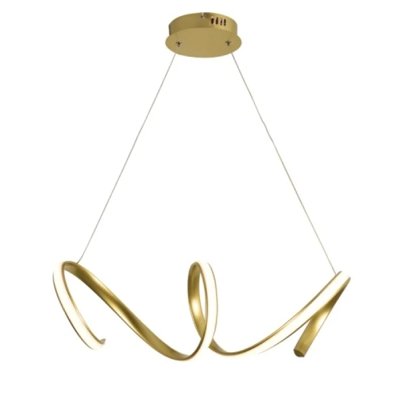 LED пендели и полилеи Cleo HM91LEDP64BR – ACA Lighting LED пендел в месинг, 40W, 3000K