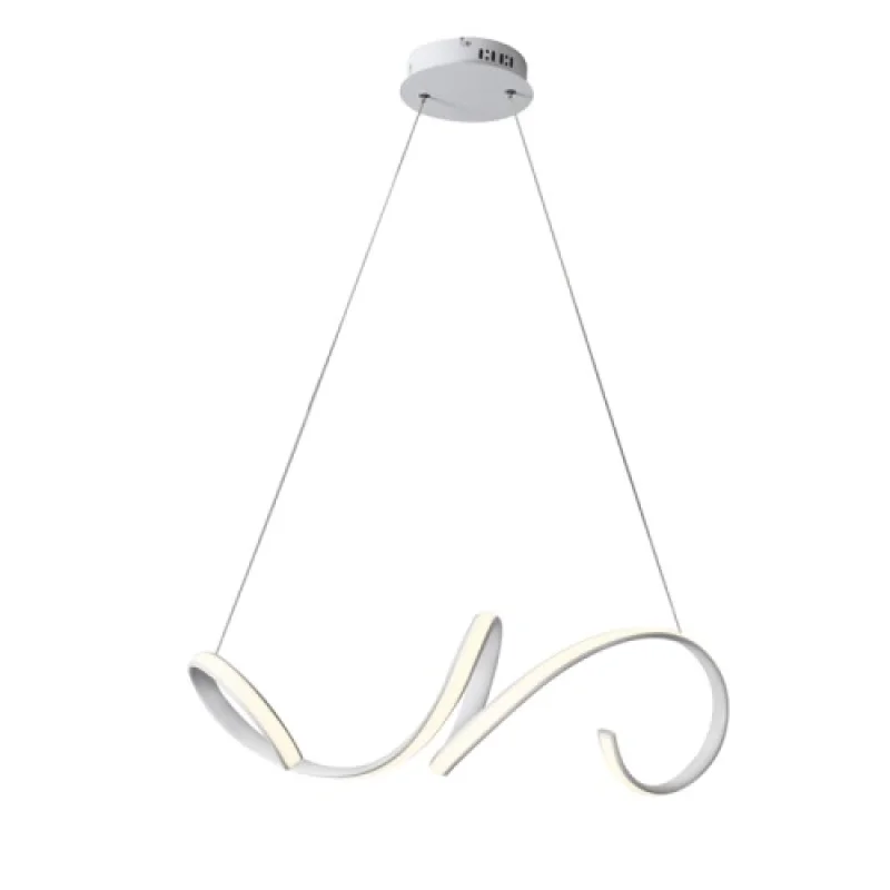 LED Pendants & Chandeliers Cleo HM91LEDP64WH – ACA Lighting LED pendant in white, 40W, 3000K
