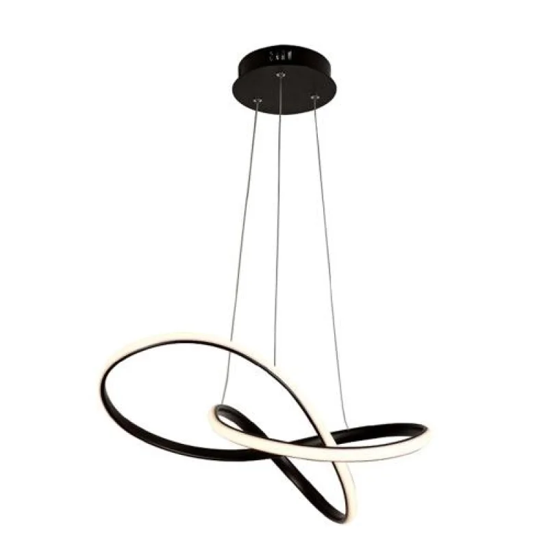Gordius HM92LEDP48BK – ACA Lighting LED pendant in black, 48W, 3000K