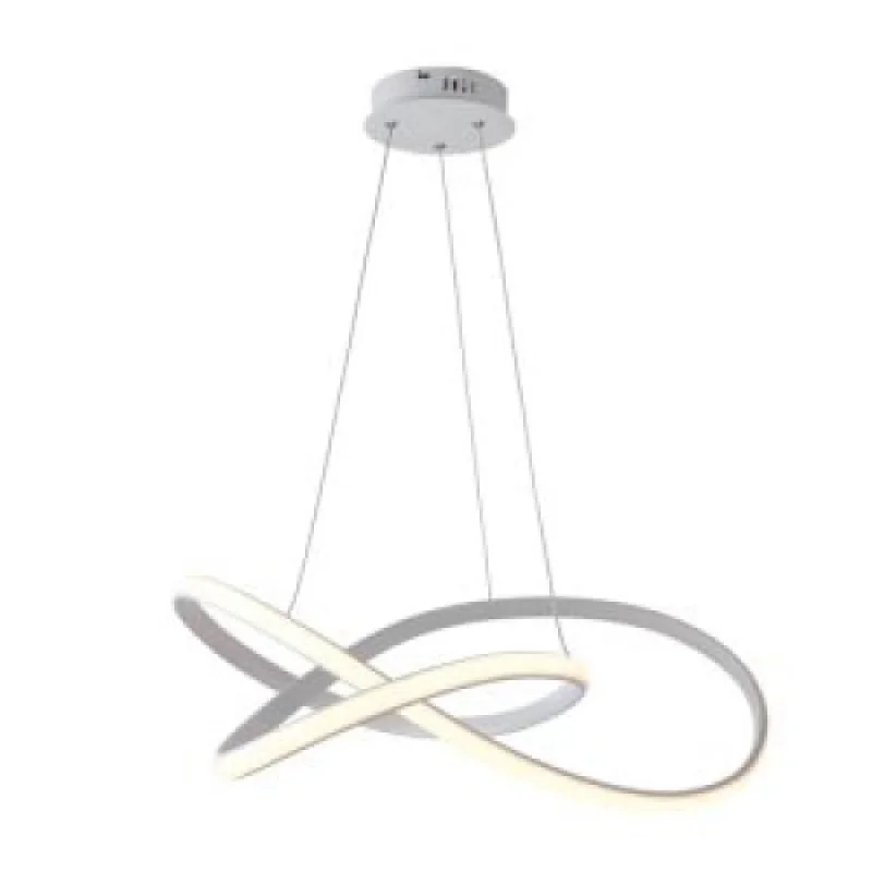 LED Pendants & Chandeliers Gordius HM92LEDP48WH – ACA Lighting LED pendant in white, 48W, 3000K