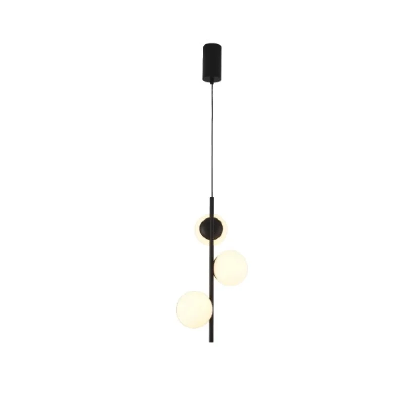 LED пендели и полилеи Ball 15W 3000K OKN96163BK – ACA Lighting LED пендел, 15W, 3000K