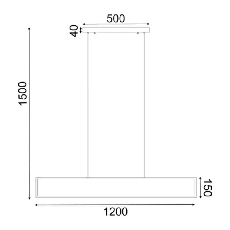 Aelia PN30LEDPBK – ACA Lighting LED пендел в черен, 32W, 3000K