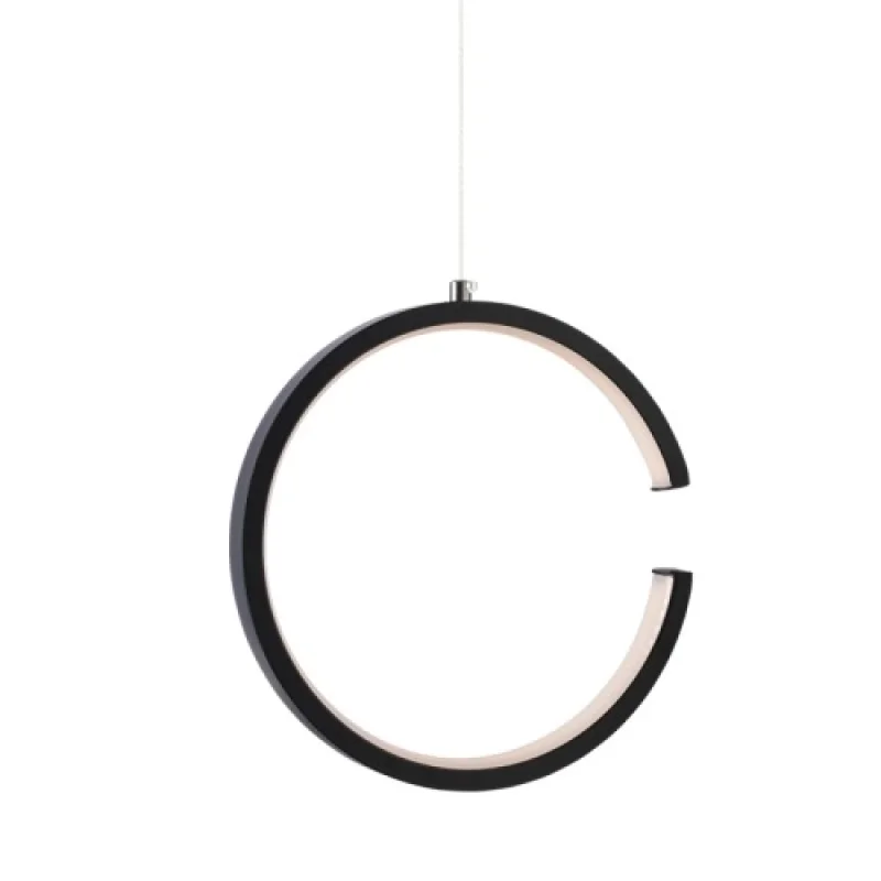 Euclid3 V28LEDP22BK – ACA Lighting LED пендел в черен, 8W, 3000K