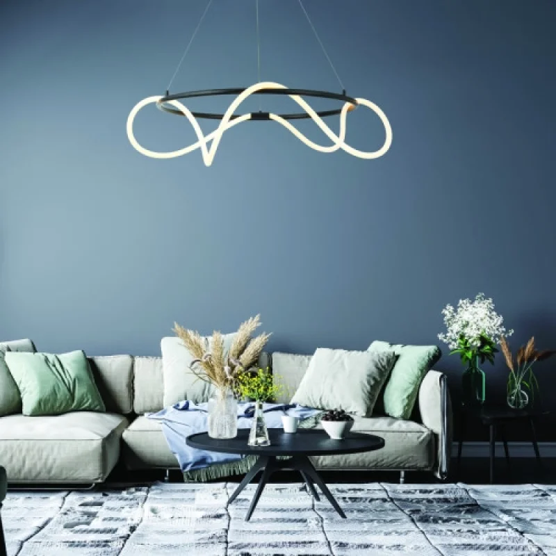 Kyma ZM36LEDP80BK – ACA Lighting LED пендел в черен, 60W, 3000K