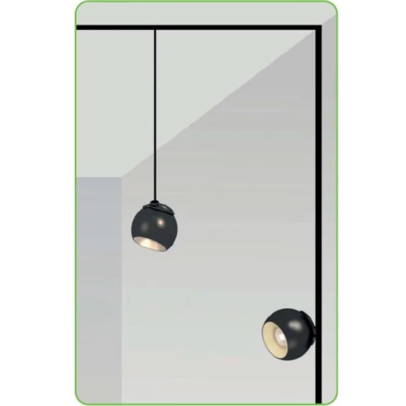 Ion IONAP1240B – ACA Lighting LED пендел за магнитна шина в черен