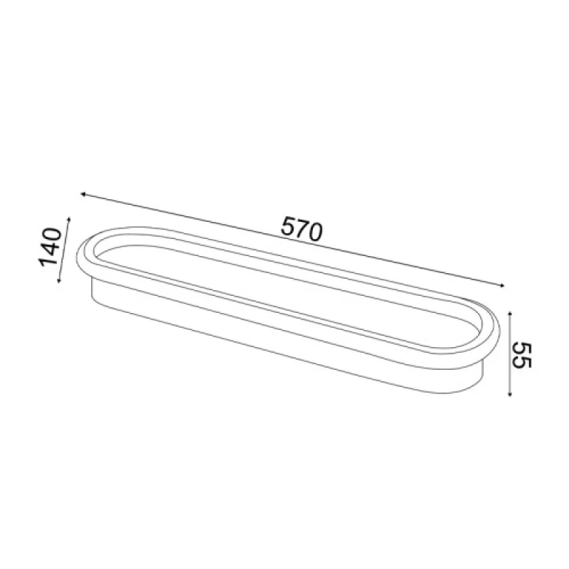 33w 3000K - 40 BR20LEDC57WHDCCT – ACA Lighting LED ceiling light in white matt, 33W, 3000K