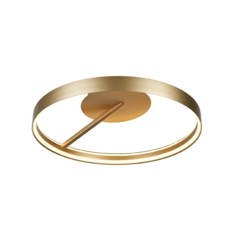 LED плафони Rollie SATIN BRASS CE CNC42GCCT – ACA Lighting LED плафон в матиран месинг, 42W, 2700K