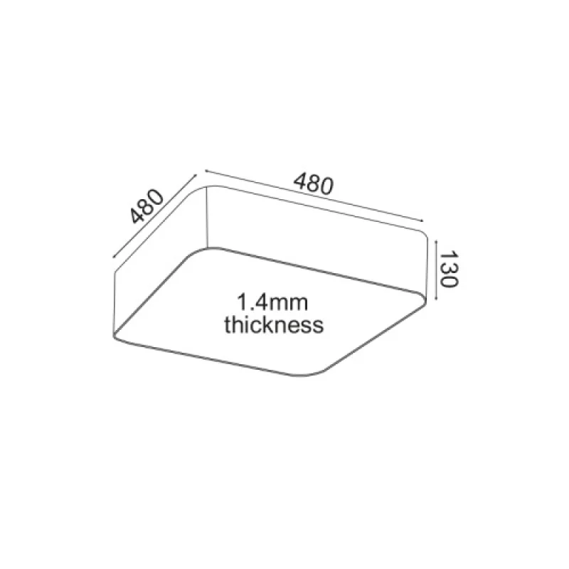 40w 3000K-4000- HM28LEDC48WHCCT – ACA Lighting LED плафон в бял мат, 40W, 3000K