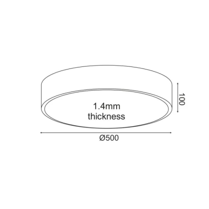 50w 3000K-4000- HM29LEDC50WHCCT – ACA Lighting LED ceiling light in white matt, 50W, 3000K