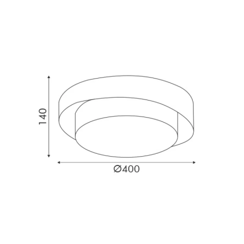 32w 3000K-4000-600 HM805LEDPCCT – ACA Lighting LED плафон в бял мат, 32W, 3000K