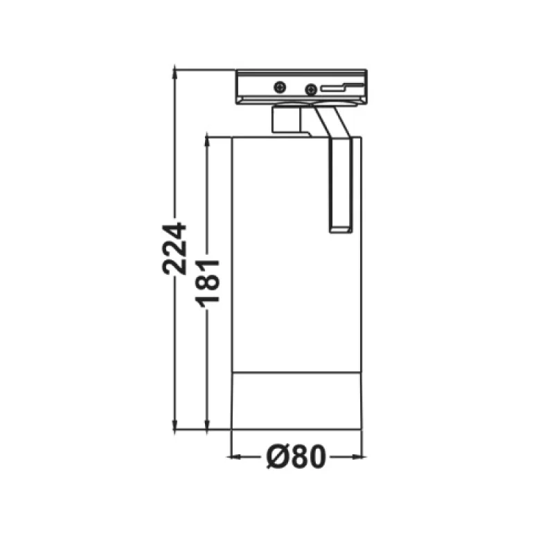 ACA Lighting MEL2530W2 – LED прожектор за монофазна шина в бял, 25W, 3000K
