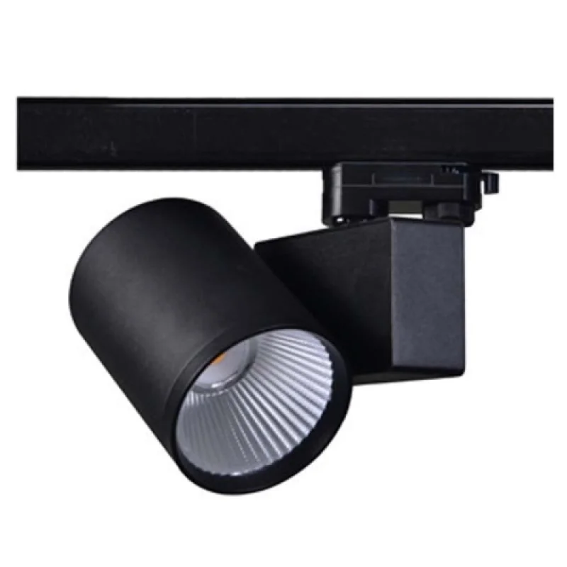 Спот осветителни модули ACA Lighting LISOR4030B2N – LED прожектор за монофазна шина в черен, 1x40W, 3000K