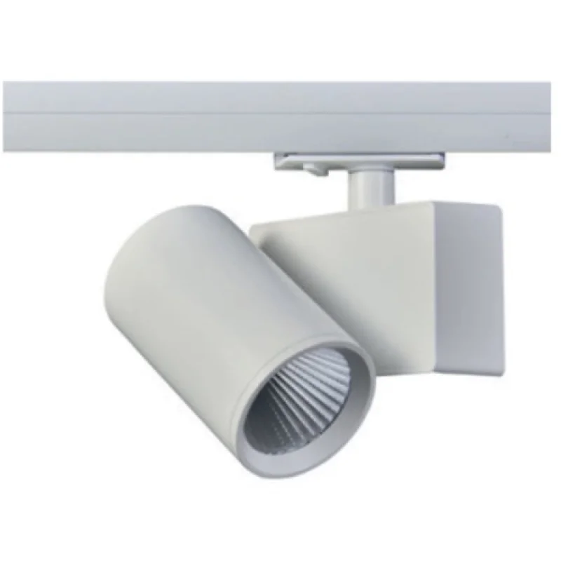 Спот осветителни модули ACA Lighting LISOR4040W2N – LED прожектор за монофазна шина в бял, 1x40W, 4000K