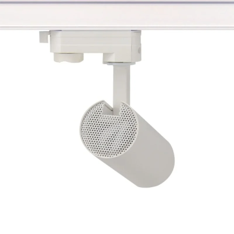 ACA Lighting SOLINE1030W4 – LED floodlight for three-phase track in white, 1x10W, 3000K