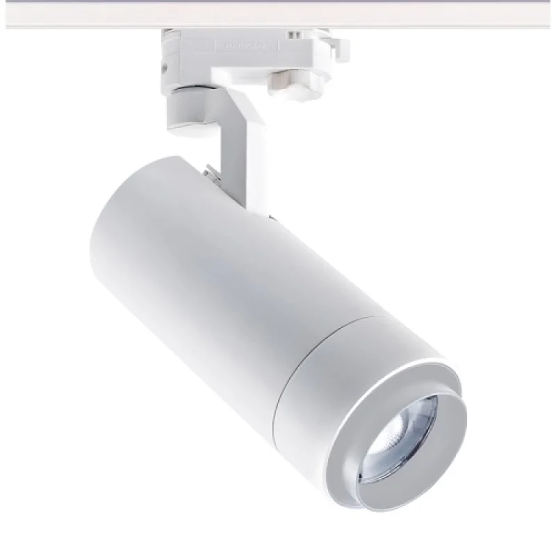 Spot Lighting Modules M MEL2530W4 – ACA Lighting LED floodlight for three-phase track in white, 25W, 3000K