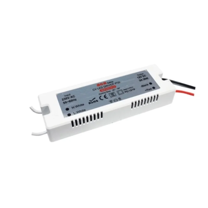 LED Drivers 12v 36W MP36CV12 – ACA Lighting LED transformer in white, 36W