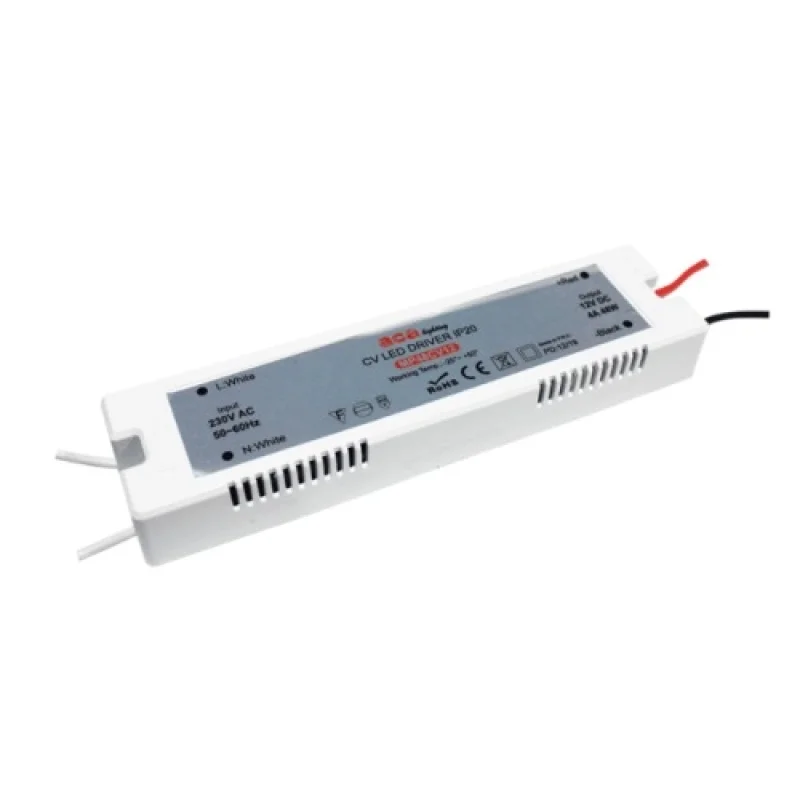 Led  трансформатор 24v 48W MP48CV24 – ACA Lighting LED трансформатор в бял, 48W
