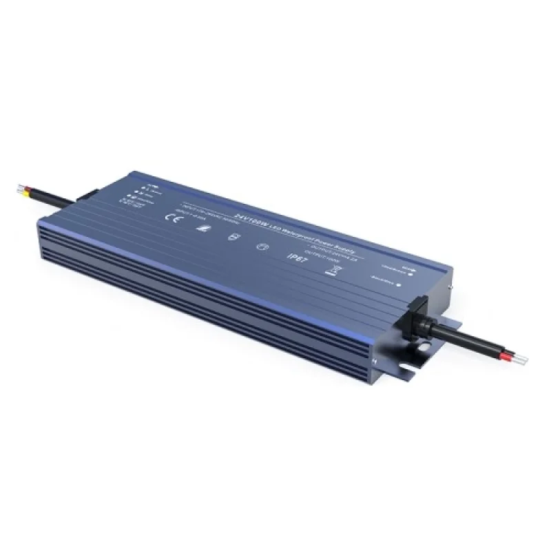 Led  трансформатор 100w 48V IP67 W100CV48N – ACA Lighting LED трансформатор в черен, 100W