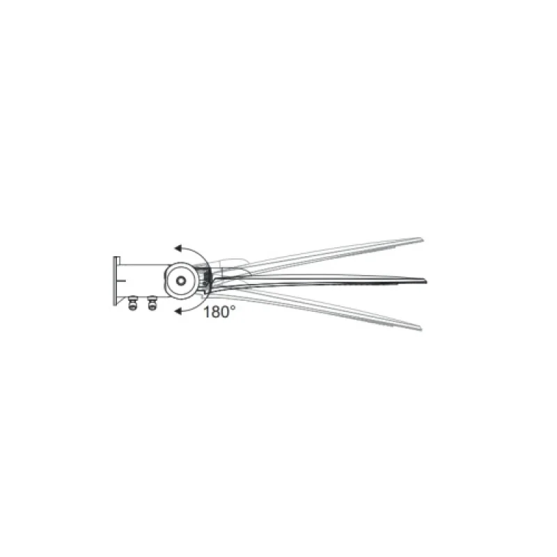 Nord 60W 4000K L NORD6040 – ACA Lighting LED улична лампа в сив, 60W