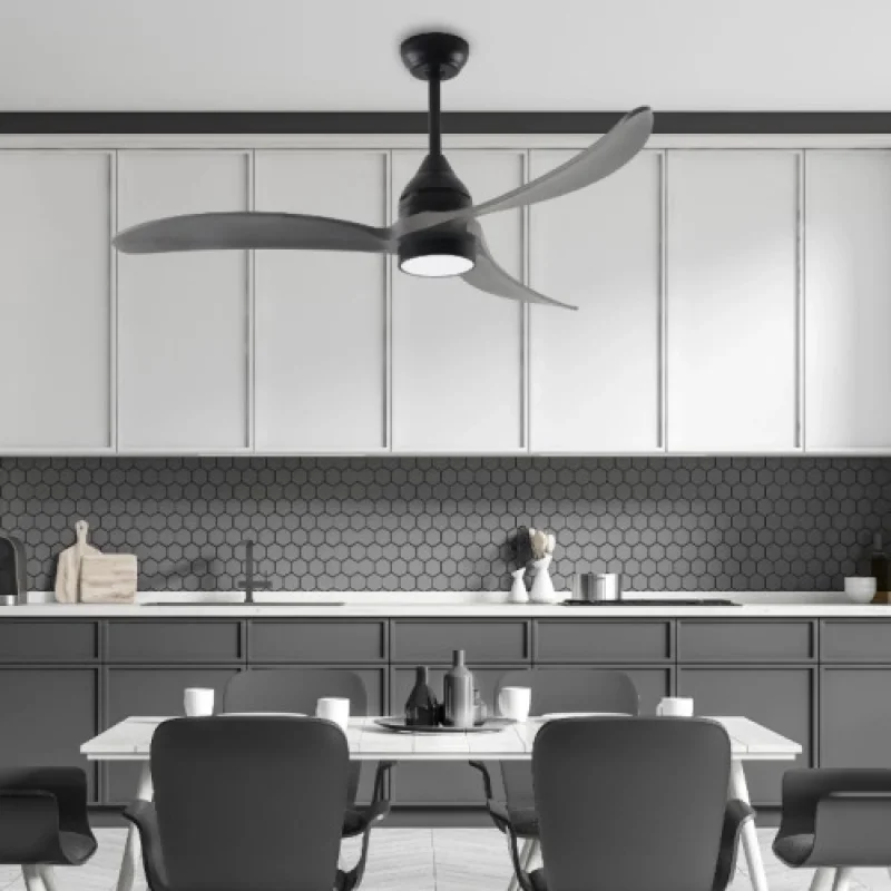 Таванни вентилатори ACA Lighting FANGS2363B – LED вентилатор в черен