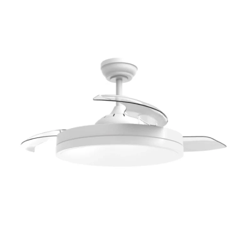 Таванни вентилатори ACA Lighting FANKKWH10G – LED вентилатор в бял