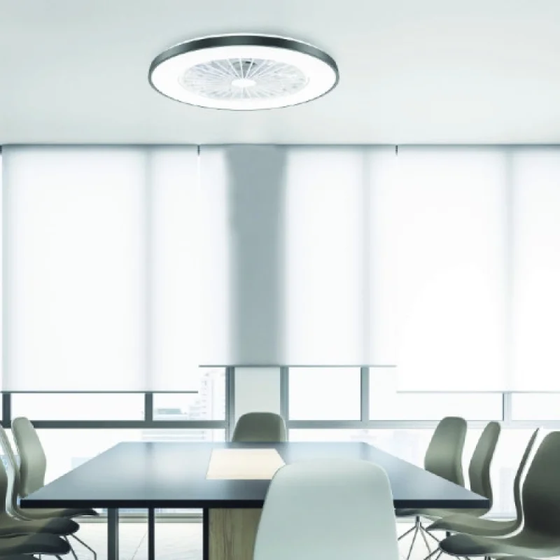 Таванни вентилатори ACA Lighting FANOKBL10G – LED вентилатор в черен