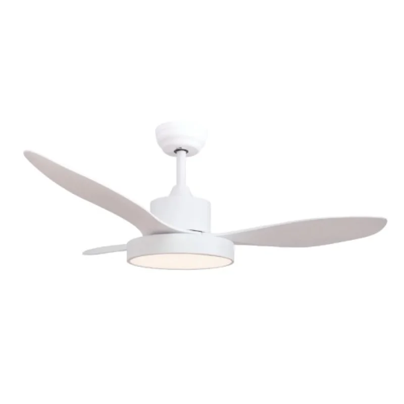 Таванни вентилатори ACA Lighting FANRX48013W – LED вентилатор в бял