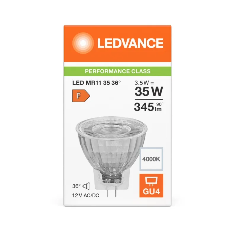 LED050350 – LEDVANCE LED крушка, 4.2W, 345lm, 4000K, IP20, прозрачен