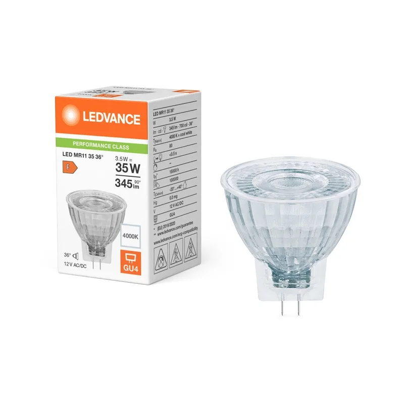 LED050350 – LEDVANCE LED крушка, 4.2W, 345lm, 4000K, IP20, прозрачен