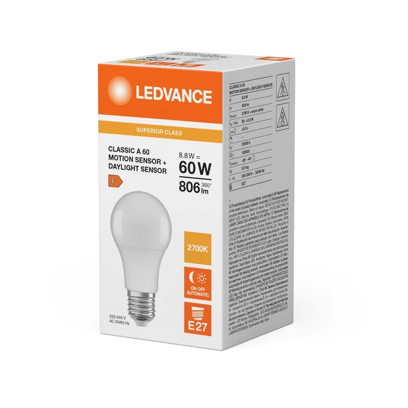 LED094200 – LEDVANCE LED крушка, 8.8W, 806lm, 2700K, IP20, бял