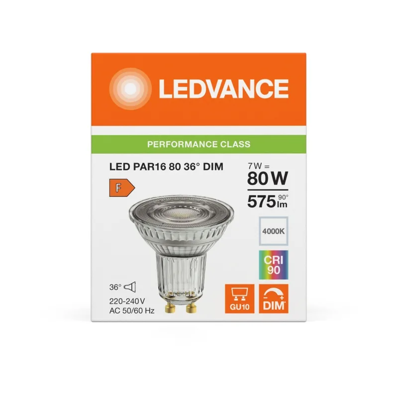 LED234903 – LEDVANCE LED крушка, 7W, 575lm, 4000K, IP20, прозрачен