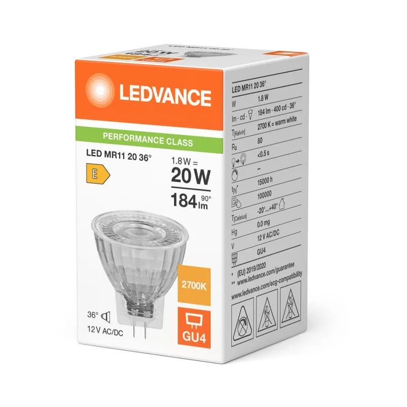 LED235320 – LEDVANCE LED крушка, 1.8W, 2700K, IP20, прозрачен