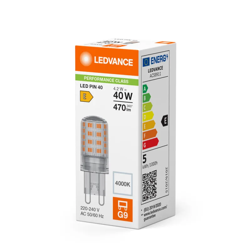 LED248993 – LEDVANCE LED lamp, 4.2W, 470lm, 4000K, transparent