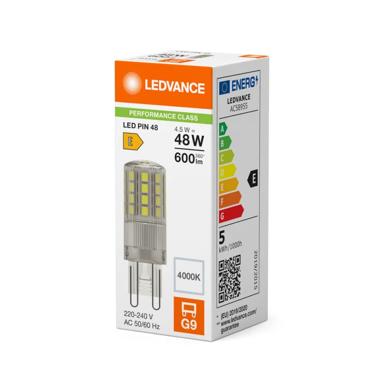 LED249051 – LEDVANCE LED lamp, 4.5W, 600lm, 4000K, transparent