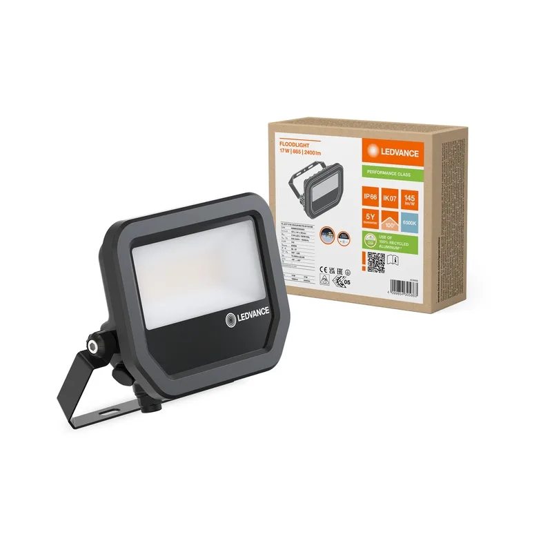 LED305863 – LEDVANCE LED floodlight, 17W/11W, 2400lm/1600lm, 6500K, IP66, black