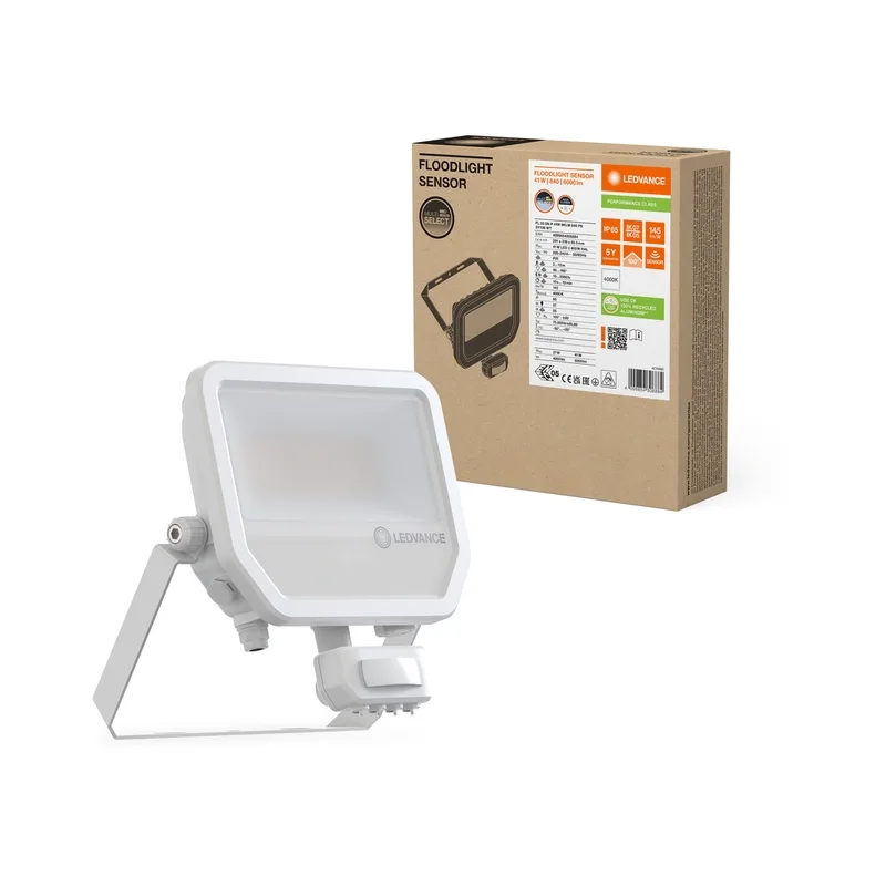 LED306884 – LEDVANCE LED прожектор, 41W / 27W, 5500lm / 3670lm, 3000K, IP65, бял