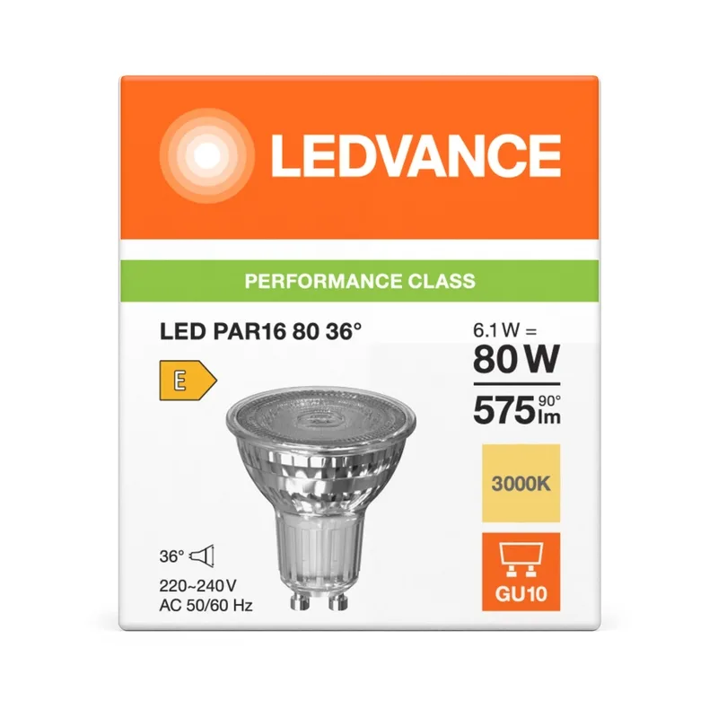 LED457227 – LEDVANCE LED крушка, 6.1W, 575lm, 3000K, IP20, прозрачен