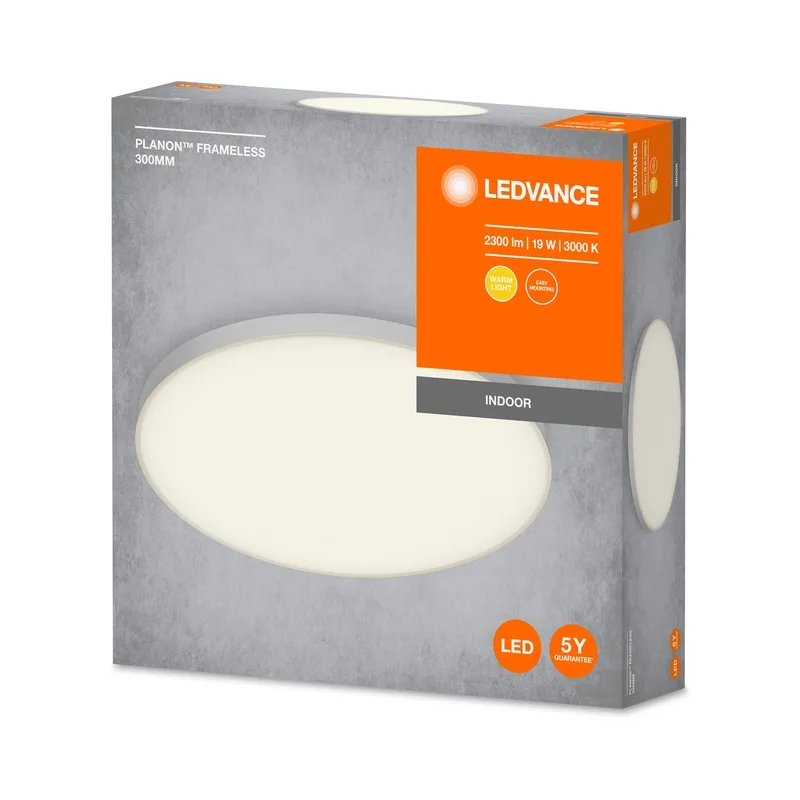LED470712 – LEDVANCE LED ceiling luminaire, 19W, 1600lm, 3000K, IP20, white
