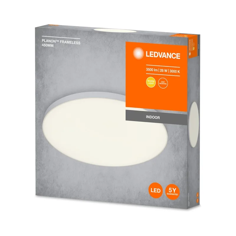 LED470736 – LEDVANCE LED плафон, 28W, 2700lm, 3000K, IP20, бял
