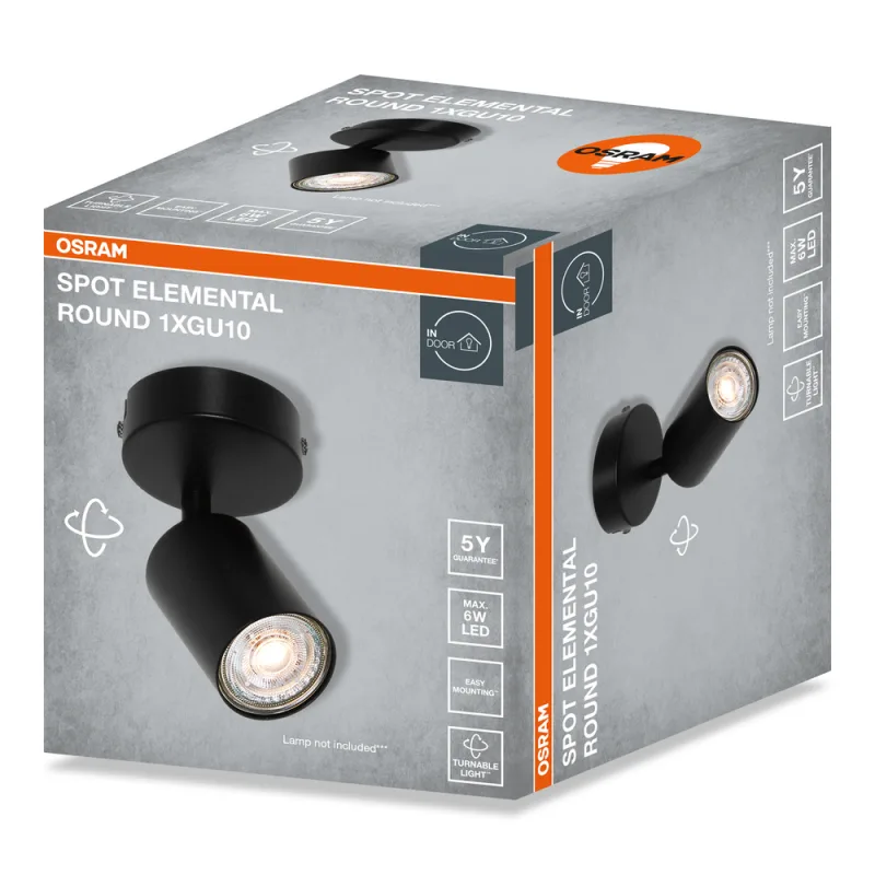 LED587528 – LEDVANCE спот, IP20, черен