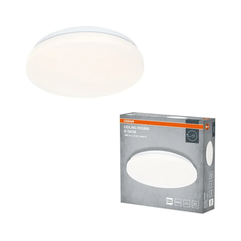 LED647468 – LEDVANCE LED плафон, 18W, 1440lm, 4000K, IP20, бял