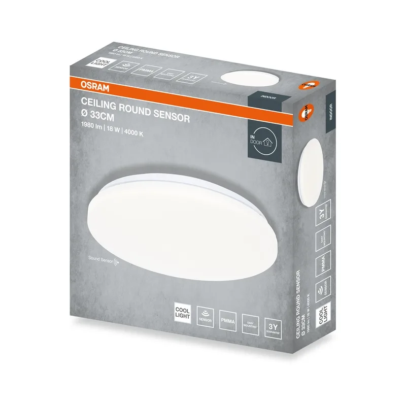 LED647536 – LEDVANCE сензор за LED плафон, IP20, бял