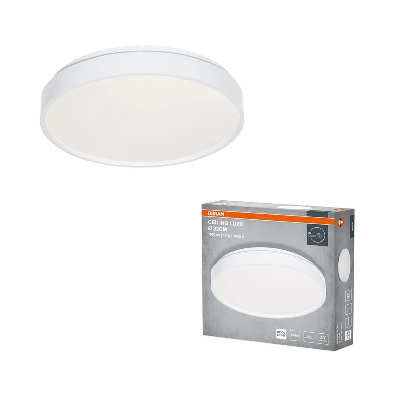 LED650093 – LEDVANCE LED плафон, 18W, 4000K, IP20, бял