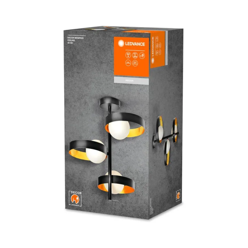 LED759169 – LEDVANCE LED плафон, IP20, черен