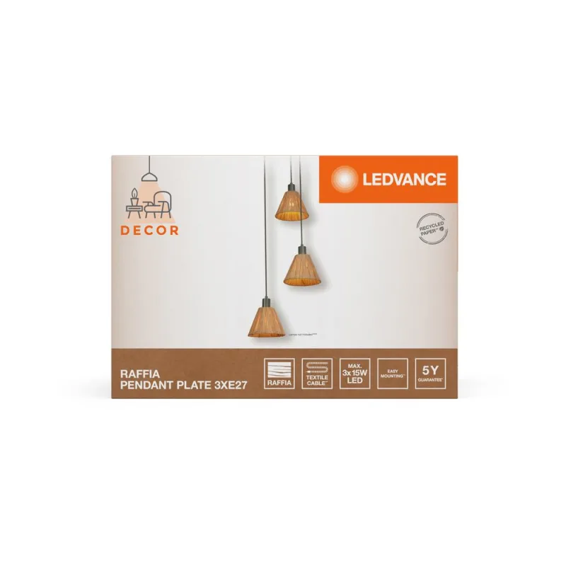 LED838192 – LEDVANCE пендел, IP20, кафяв
