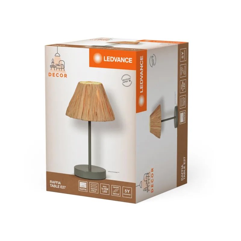 LED838215 – LEDVANCE table lamp, IP20, brown